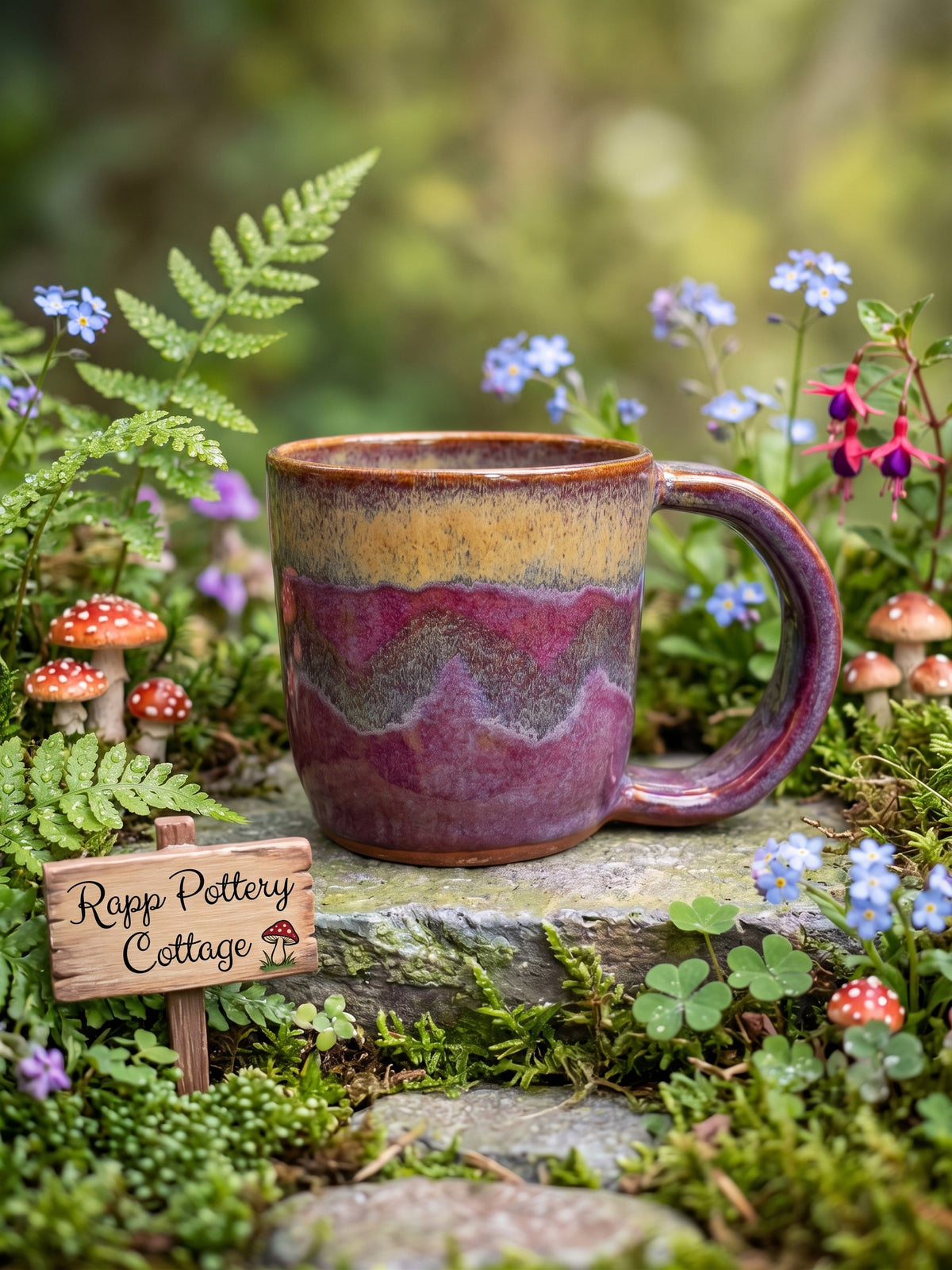 Purple Stoneware Mug V.1