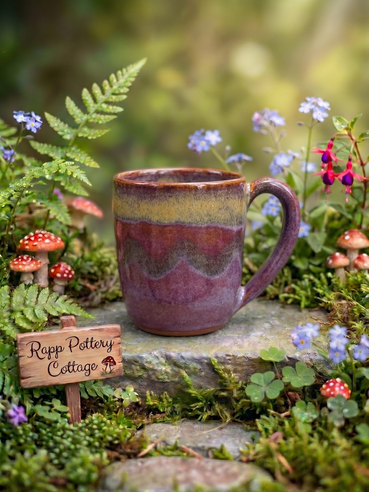 Purple Stoneware Mug V.2