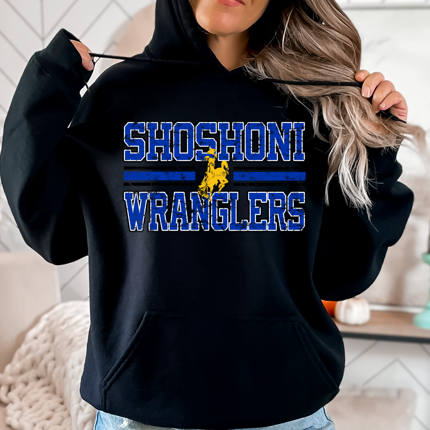 Shoshoni Wranglers Block Letter