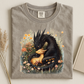 Black and Gold Dragon in Meadow