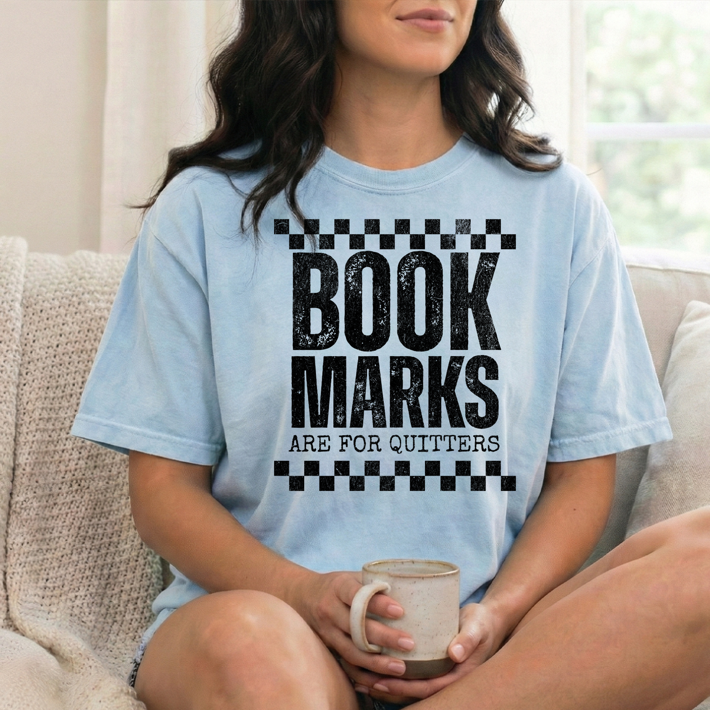 Bookmarks Are For Quitters (black lettering)