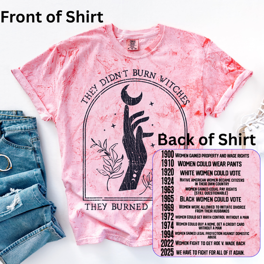 They Burned Women - Hand Design