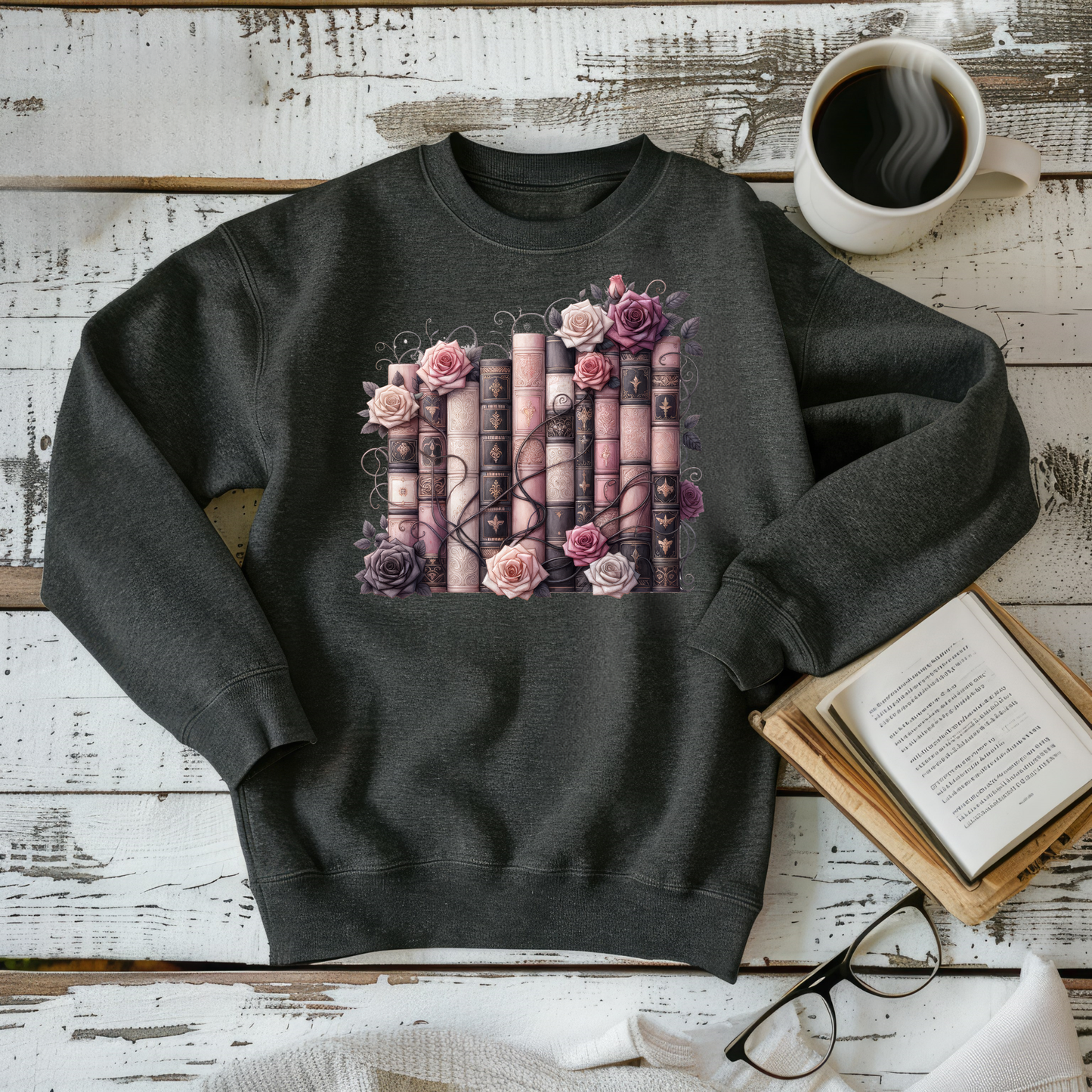 Pink and Black Romance Book Lover