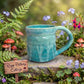 Turquoise Hand Thrown Mug