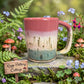 Pink/Birch/Turquoise Stoneware Mug v.1
