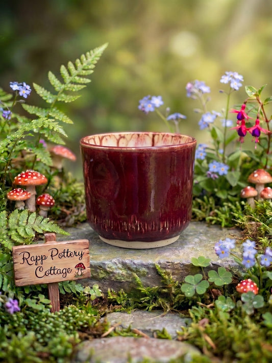Red Thumbprint Mug