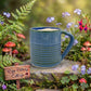 Handthrown Stoneware Mug w/ Homemade Blue Rutile Glaze