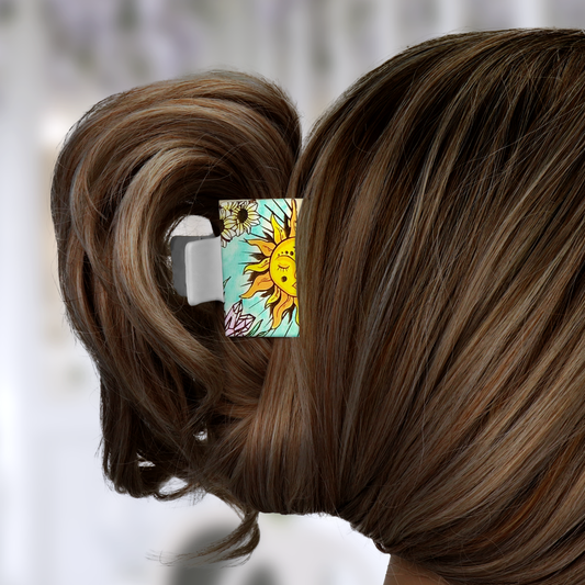 Boho Sun Hair Clip - 2"