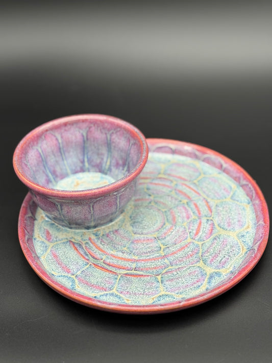 Pink Frozen Pond Chip and Dip