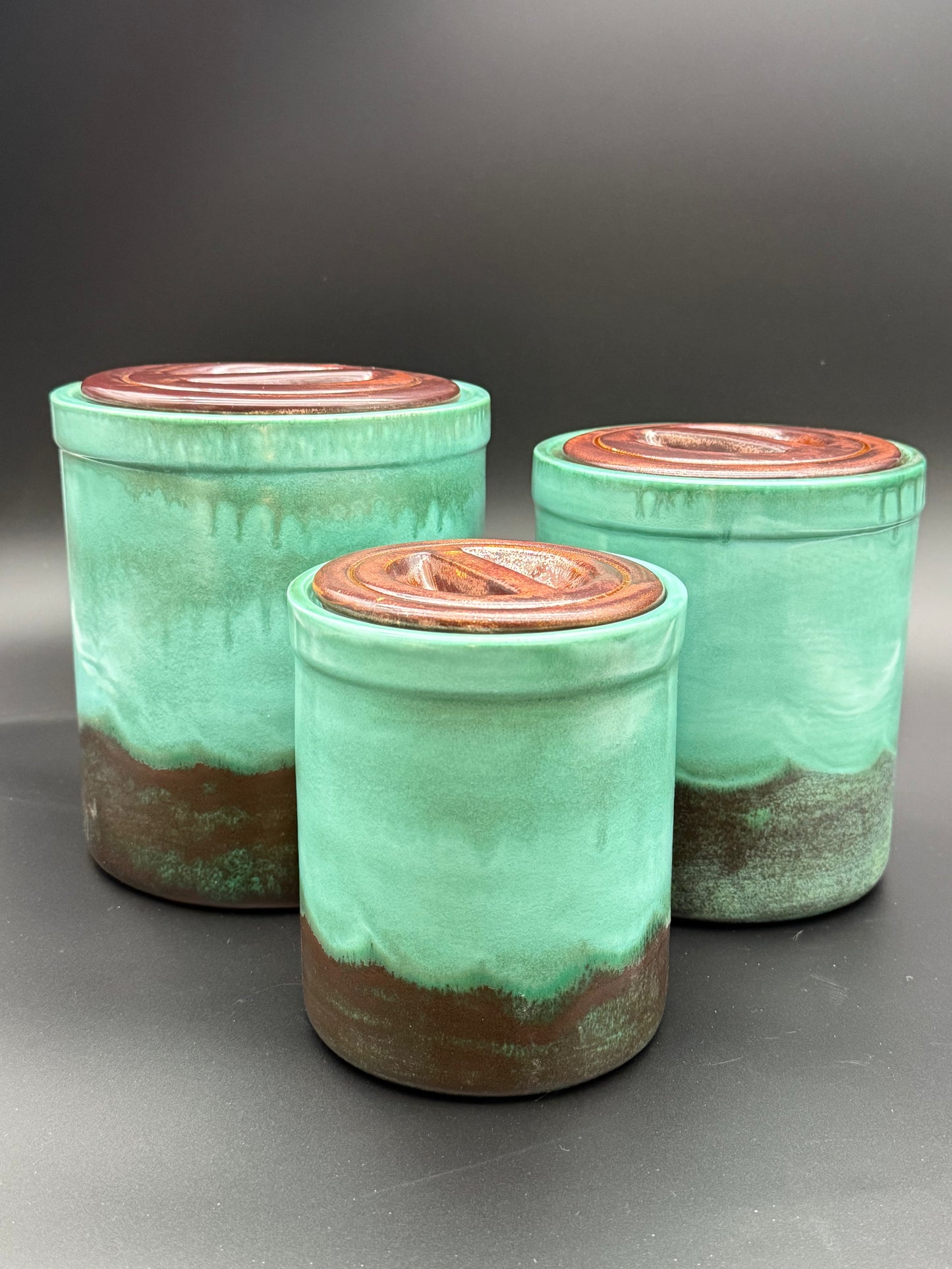 Malachite Cascade Canister Set