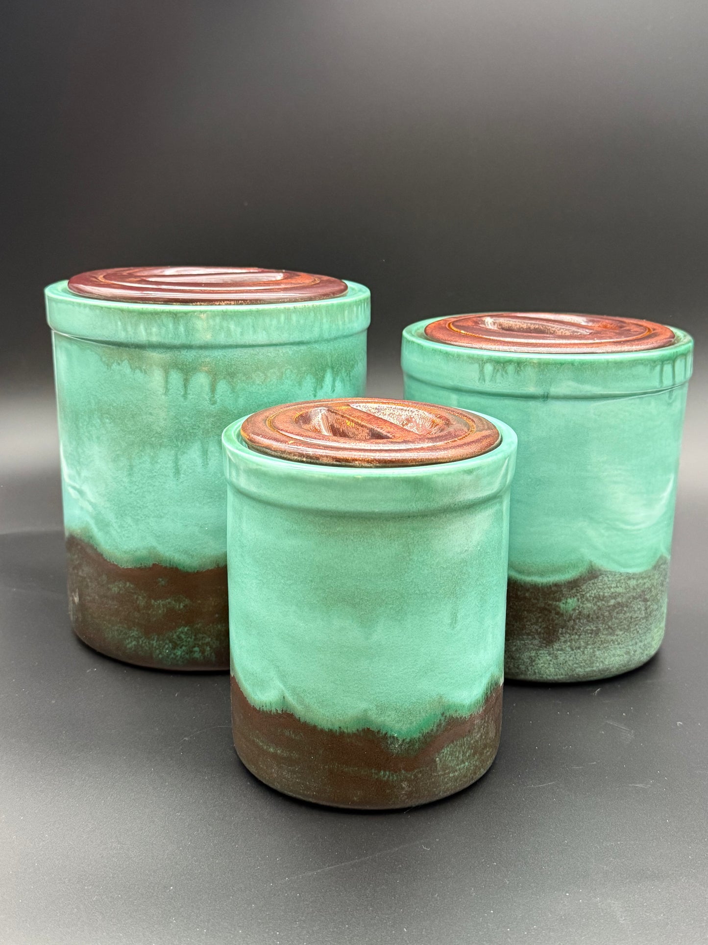 Malachite Cascade Canister Set
