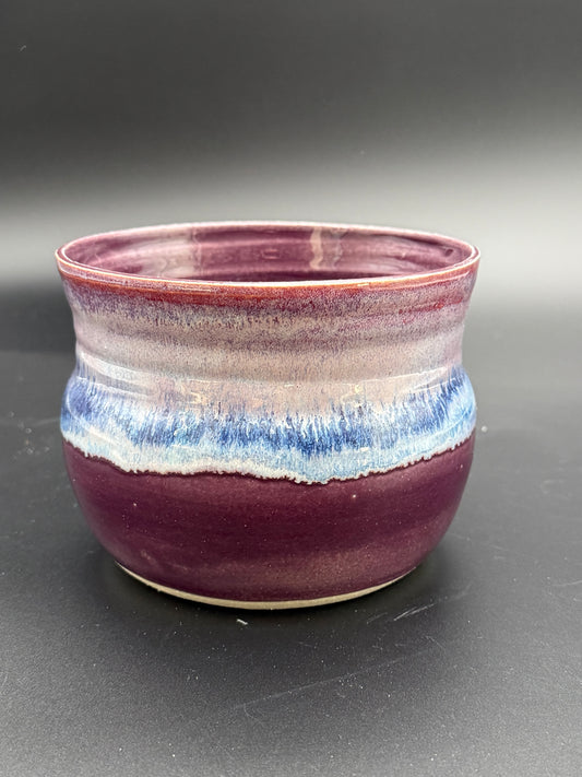 Purple and Blue Drippy Pot