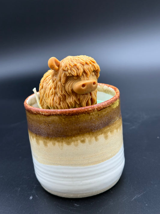 Highland Cow Candle