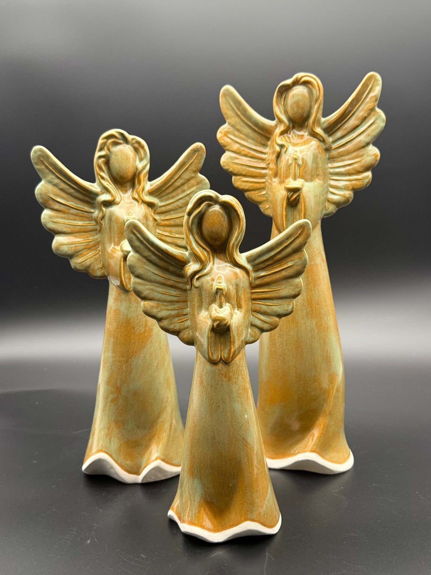 Stoneware Angels Set