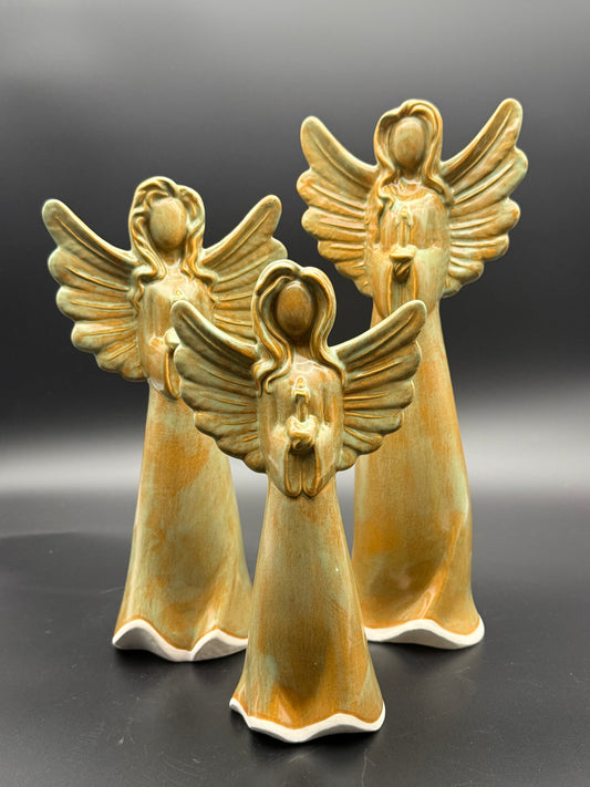 Stoneware Angels Set