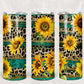 Sunflower and Leopard Print Tumbler