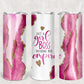 Pink Girl Boss Tumbler