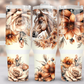 40 oz Floral Horse Tumbler