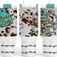 40 oz Boss Lady Tumbler - I Can't I have Cows to Feed & Fence to Fix
