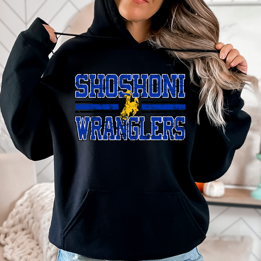 Shoshoni Wranglers Block Letter