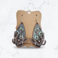 Gray, Pink, & Mint Flower & Butterfly Earrings