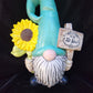 Garden Gnome- "Naughty Gnome" with Flowers and Sign